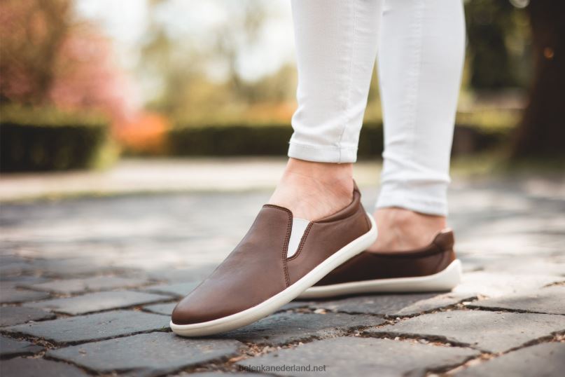 Heren Be Lenka blote voeten sneakers - makkelijk 08T6T65 donker bruin