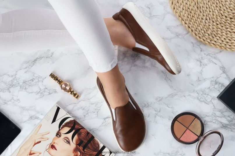 Heren Be Lenka blote voeten sneakers - makkelijk 08T6T65 donker bruin