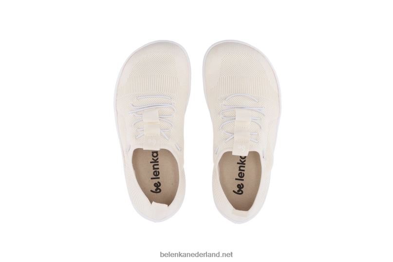 Heren Be Lenka blote voeten sneakers verheffen 08T6T32 ivoorwit