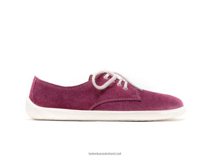 Heren Be Lenka schoenen op blote voeten - stad 08T6T122 pruim & wit