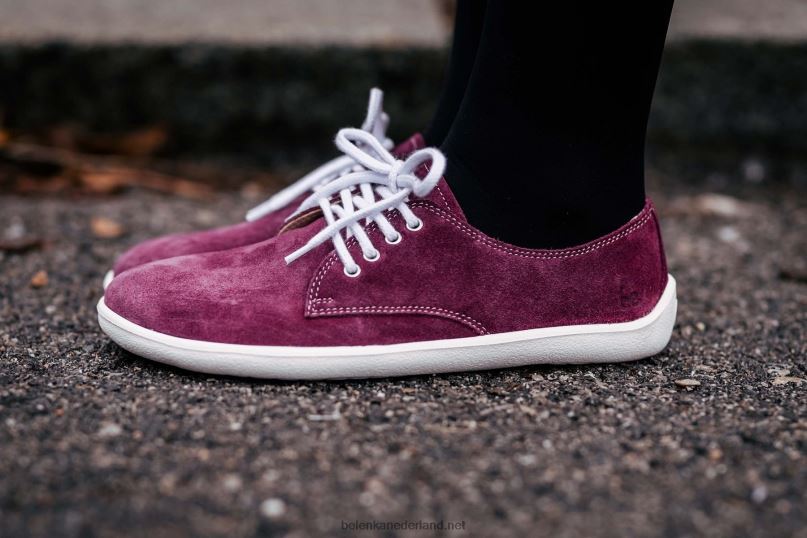 Heren Be Lenka schoenen op blote voeten - stad 08T6T122 pruim & wit