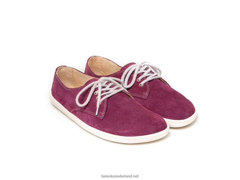 Heren Be Lenka schoenen op blote voeten - stad 08T6T122 pruim & wit