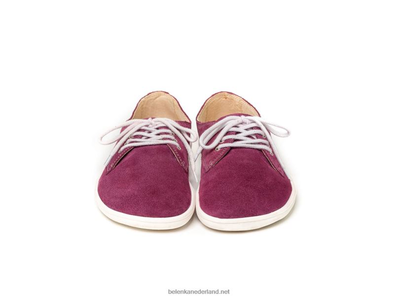Heren Be Lenka schoenen op blote voeten - stad 08T6T122 pruim & wit