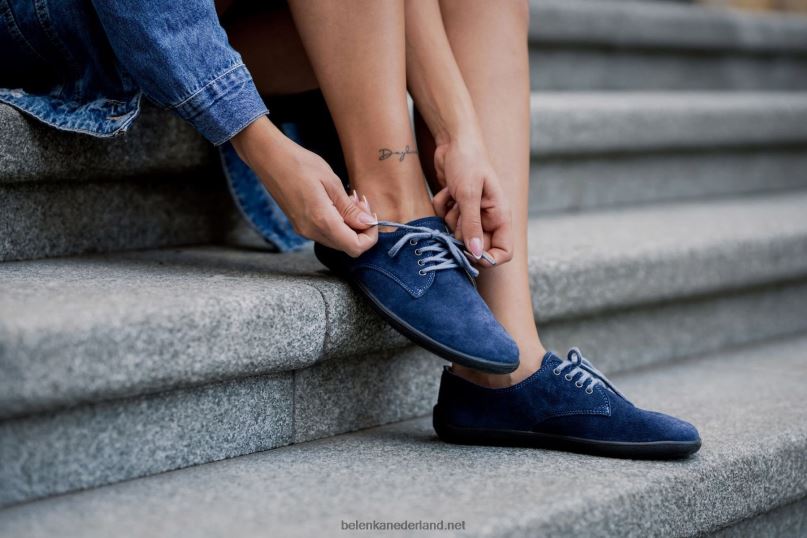 Heren Be Lenka schoenen op blote voeten - stad 08T6T124 marine
