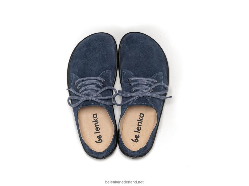 Heren Be Lenka schoenen op blote voeten - stad 08T6T124 marine