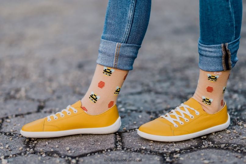 Heren Be Lenka sneakers op blote voeten - prime 08T6T23 mosterd