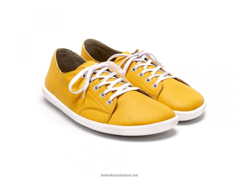 Heren Be Lenka sneakers op blote voeten - prime 08T6T23 mosterd