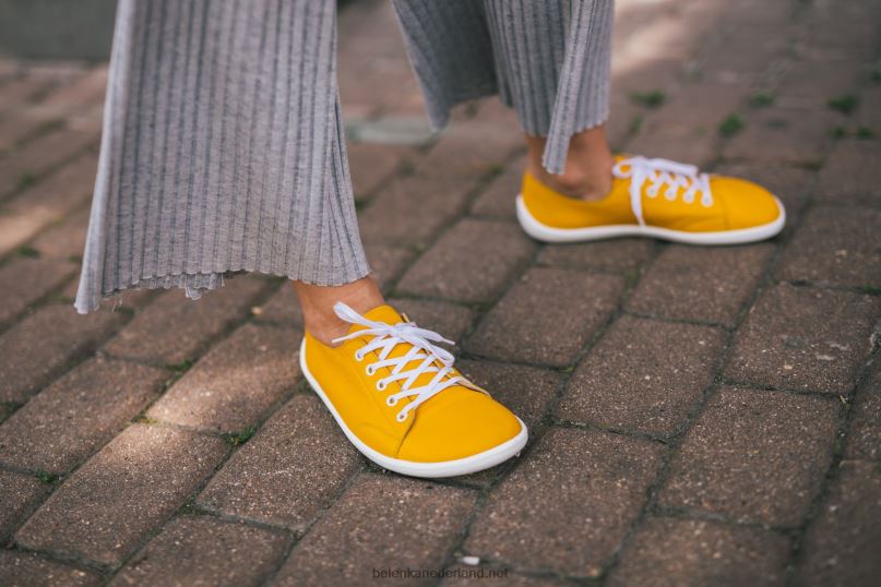 Heren Be Lenka sneakers op blote voeten - prime 08T6T23 mosterd