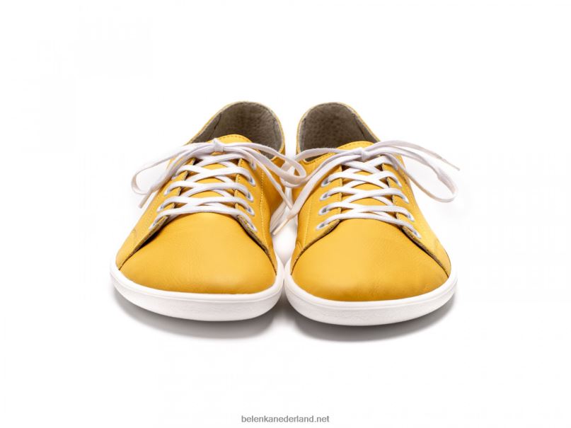 Heren Be Lenka sneakers op blote voeten - prime 08T6T23 mosterd