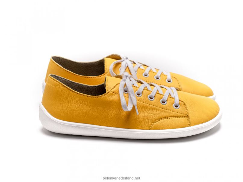 Heren Be Lenka sneakers op blote voeten - prime 08T6T23 mosterd