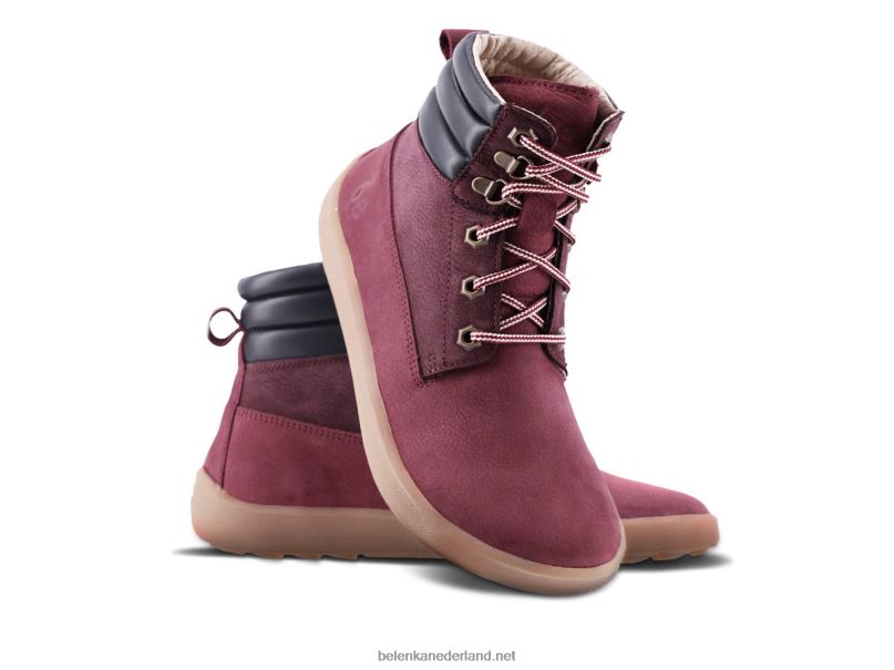 Heren Be Lenka blote voeten laarzen nevada neo 08T6T39 bordeaux