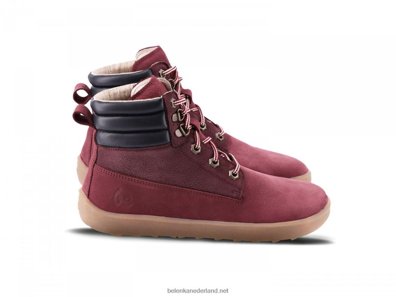 Heren Be Lenka blote voeten laarzen nevada neo 08T6T39 bordeaux
