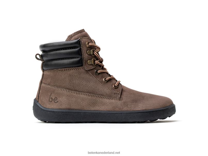 Heren Be Lenka laarzen op blote voeten nevada 08T6T36 chocolade