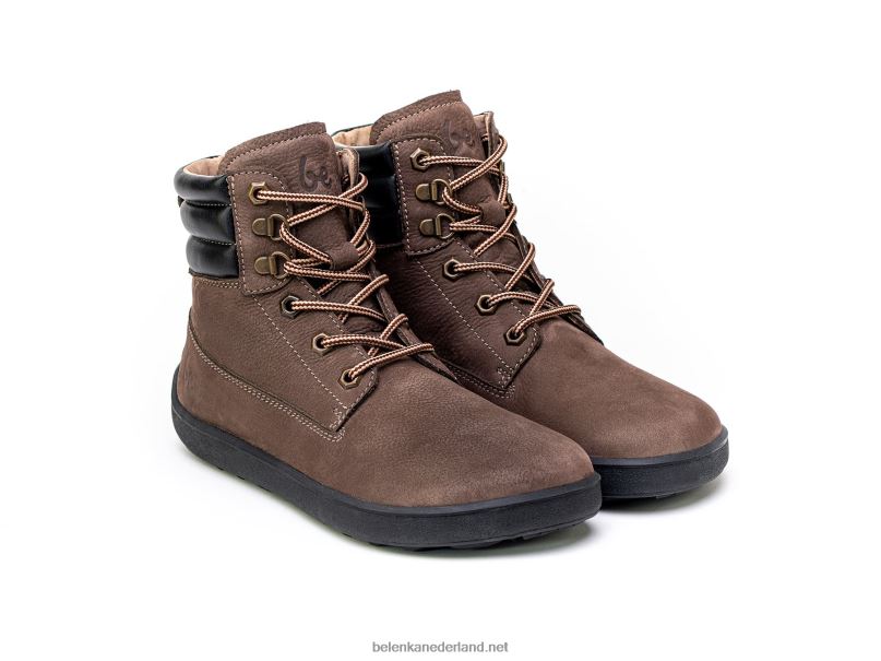 Heren Be Lenka laarzen op blote voeten nevada 08T6T36 chocolade