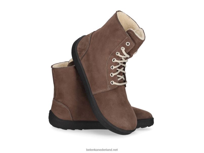 Heren Be Lenka laarzen op blote voeten - winter 2.0 08T6T51 chocolade