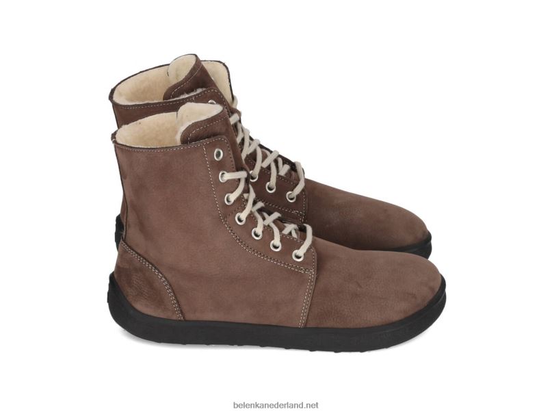 Heren Be Lenka laarzen op blote voeten - winter 2.0 08T6T51 chocolade