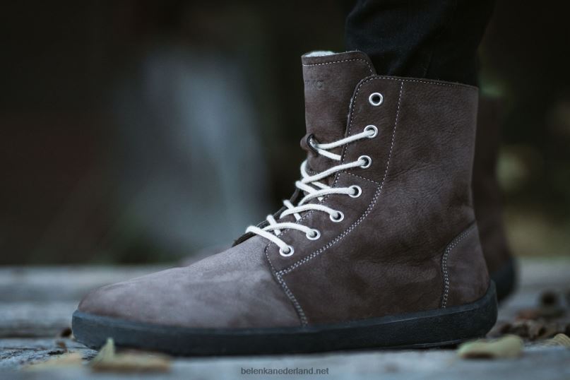 Heren Be Lenka laarzen op blote voeten - winter 2.0 08T6T51 chocolade