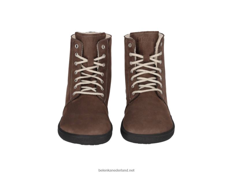 Heren Be Lenka laarzen op blote voeten - winter 2.0 08T6T51 chocolade