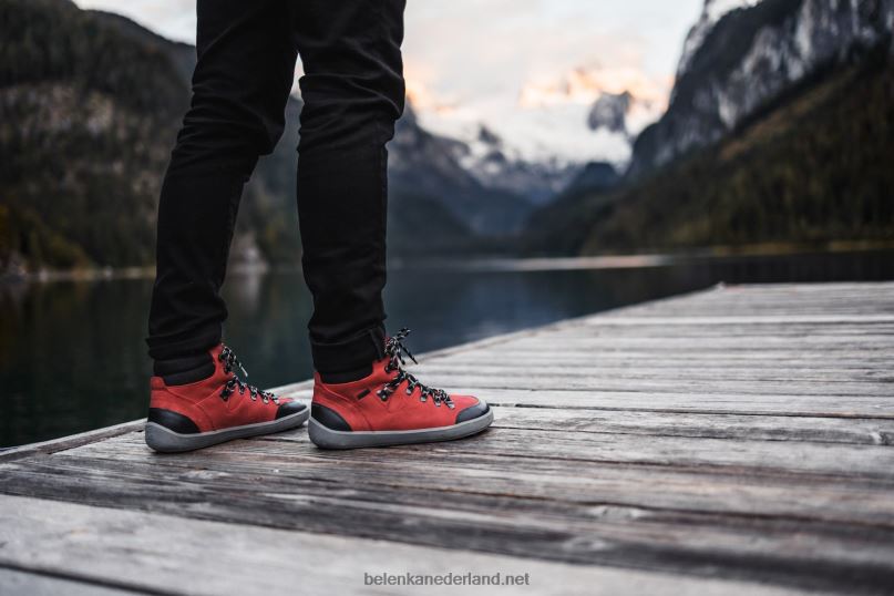 Heren Be Lenka schoenen op blote voeten ranger 2.0 08T6T46 rood