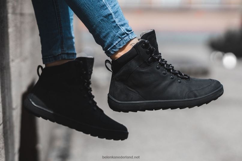 Heren Be Lenka winter barefoot boots ranger 08T6T42 helemaal zwart