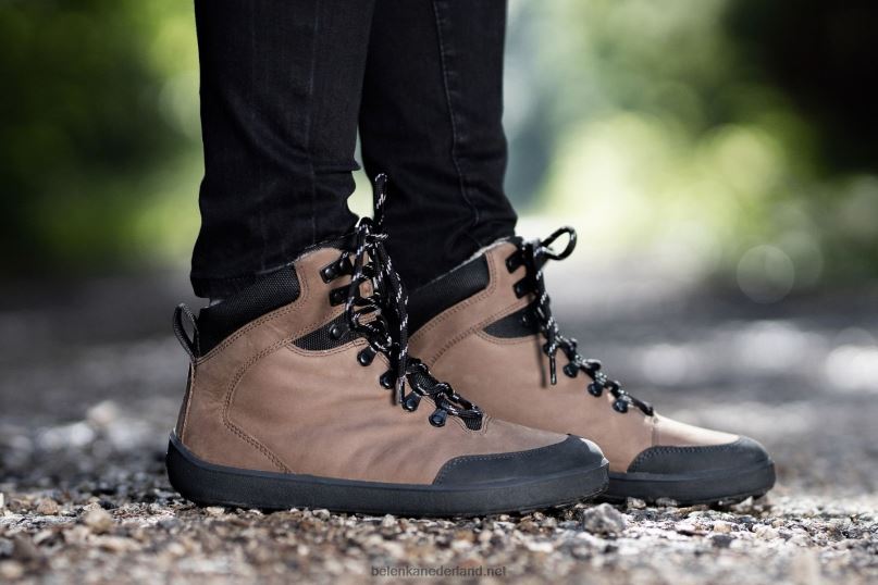 Heren Be Lenka winter barefoot boots ranger 08T6T43 donker bruin