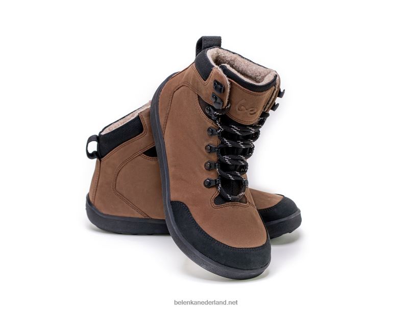 Heren Be Lenka winter barefoot boots ranger 08T6T43 donker bruin