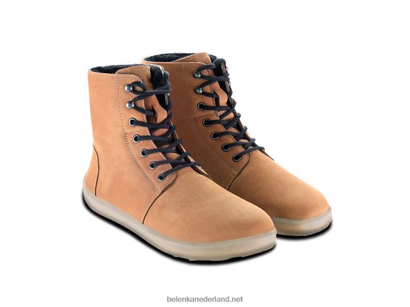 Heren Be Lenka winterlaarzen op blote voeten winter 2.0 neo 08T6T54 cognacbruin