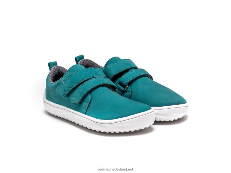 Be Lenka kinderen op blote voeten vrolijk 08T6T203 aqua groen