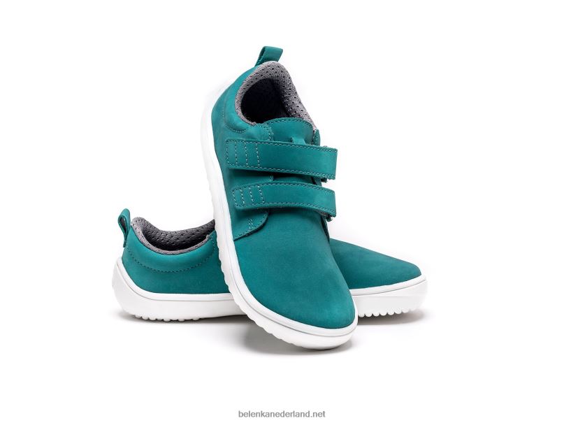 Be Lenka kinderen op blote voeten vrolijk 08T6T203 aqua groen