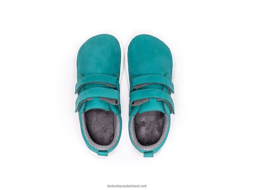 Be Lenka kinderen op blote voeten vrolijk 08T6T203 aqua groen