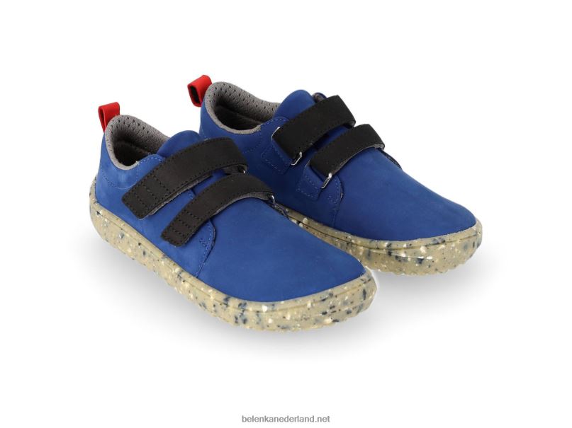 Be Lenka kinderen op blote voeten vrolijk 08T6T213 blauw Zwart