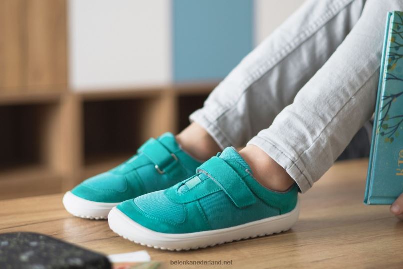 Be Lenka kinderschoenen op blote voeten - vreugde 08T6T218 aqua groen