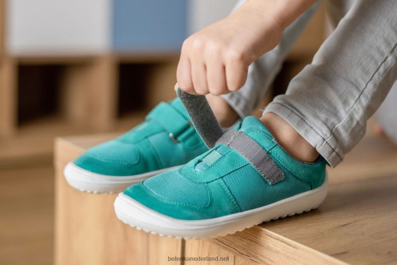 Be Lenka kinderschoenen op blote voeten - vreugde 08T6T218 aqua groen