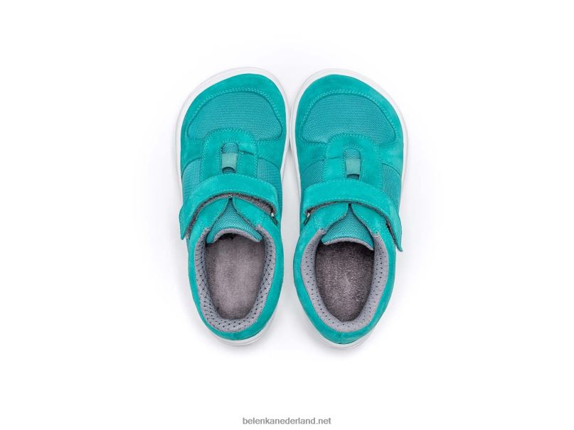 Be Lenka kinderschoenen op blote voeten - vreugde 08T6T218 aqua groen
