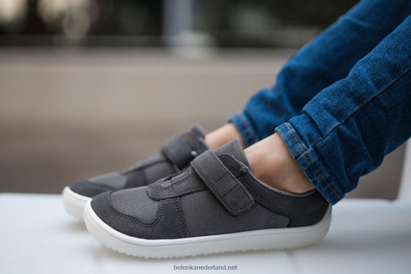 Be Lenka kinderschoenen op blote voeten - vreugde 08T6T220 grijs