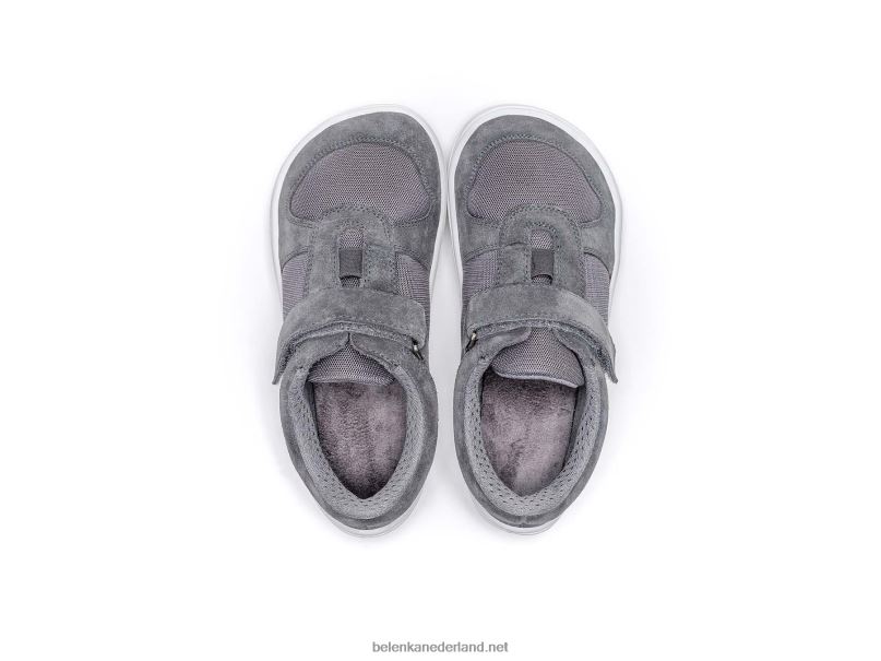 Be Lenka kinderschoenen op blote voeten - vreugde 08T6T220 grijs