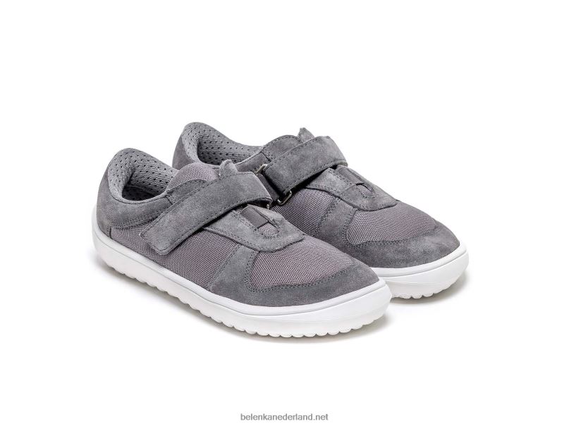 Be Lenka kinderschoenen op blote voeten - vreugde 08T6T220 grijs