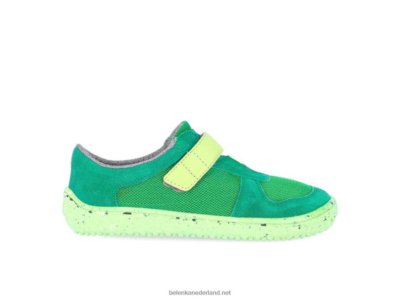 Be Lenka kinderschoenen op blote voeten - vreugde 08T6T222 allemaal groen