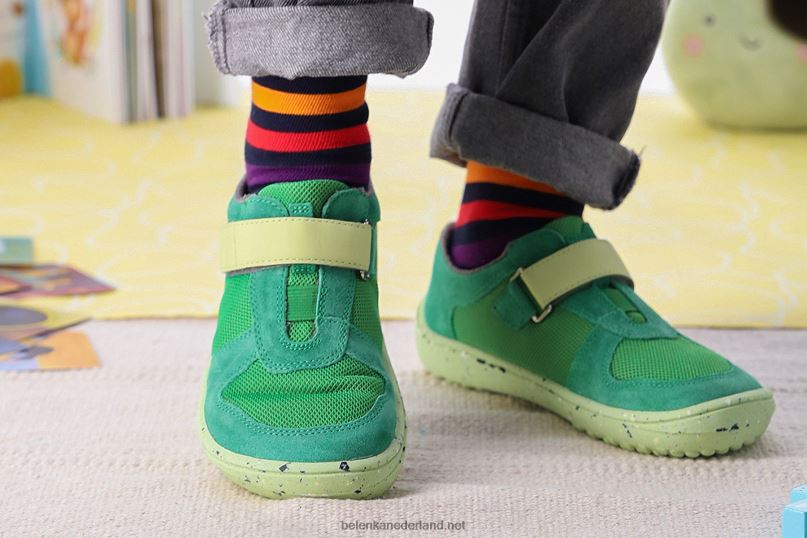 Be Lenka kinderschoenen op blote voeten - vreugde 08T6T222 allemaal groen
