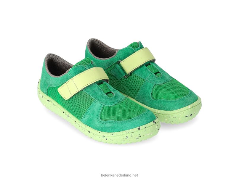 Be Lenka kinderschoenen op blote voeten - vreugde 08T6T222 allemaal groen