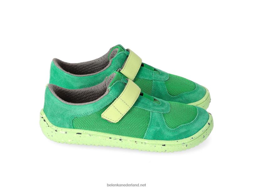 Be Lenka kinderschoenen op blote voeten - vreugde 08T6T222 allemaal groen
