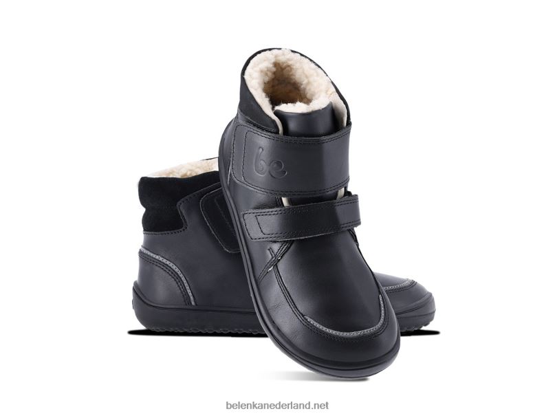 Be Lenka kids winter panda op blote voeten 2.0 08T6T190 helemaal zwart