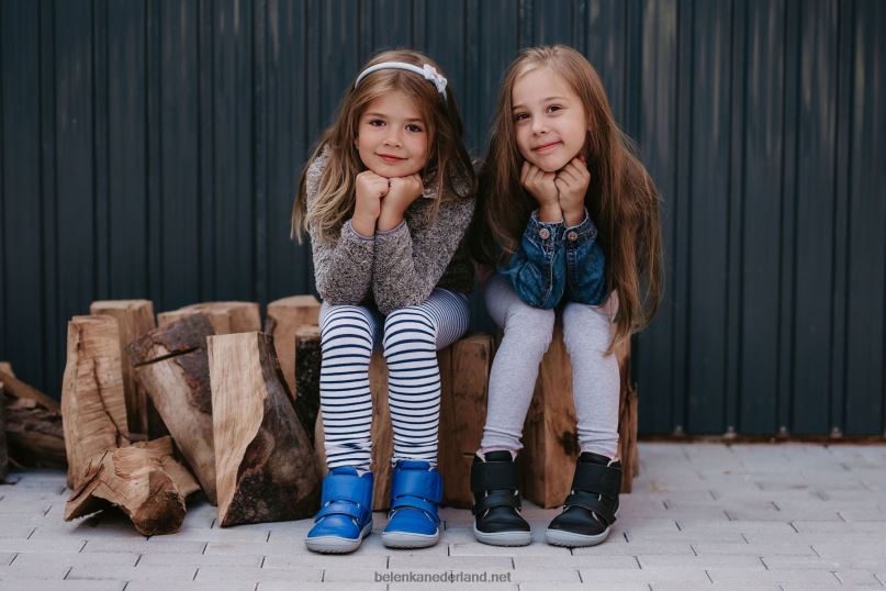 Be Lenka kinderen winter panda op blote voeten 08T6T188 houtskool zwart