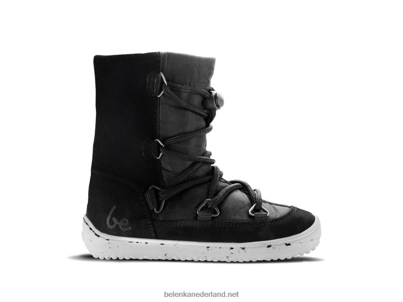 Be Lenka winterkids op blote voeten snowfox kids 2.0 08T6T195 zwart