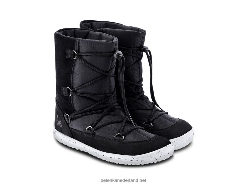 Be Lenka winterkids op blote voeten snowfox kids 2.0 08T6T195 zwart