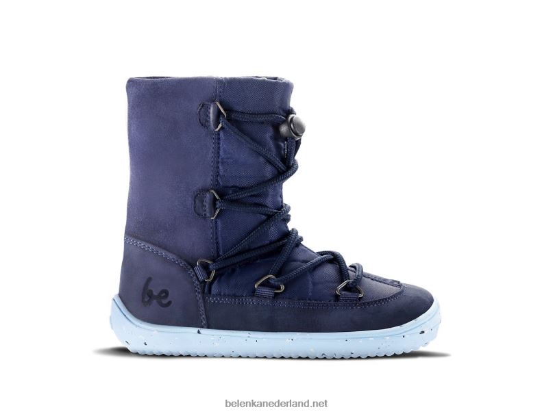 Be Lenka winterkids op blote voeten snowfox kids 2.0 08T6T196 donker & lichtblauw