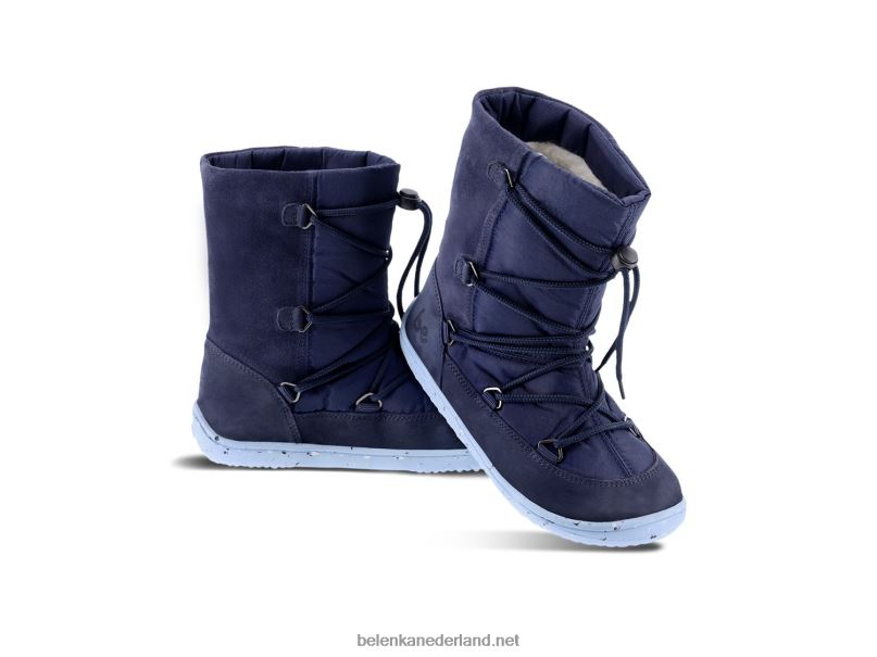 Be Lenka winterkids op blote voeten snowfox kids 2.0 08T6T196 donker & lichtblauw