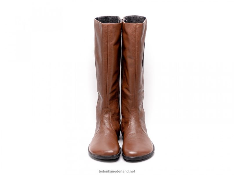 vrouwen Be Lenka barefoot lange laarzen sierra 08T6T153 bruin