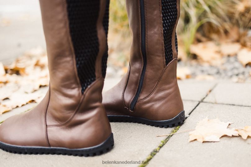 vrouwen Be Lenka blote voeten lange laarzen charlotte 08T6T137 donker bruin