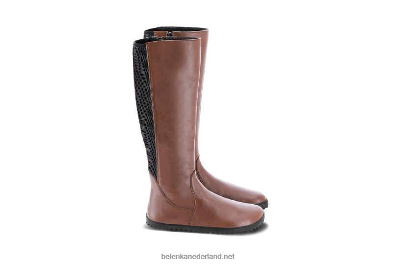 vrouwen Be Lenka blote voeten lange laarzen charlotte 08T6T137 donker bruin